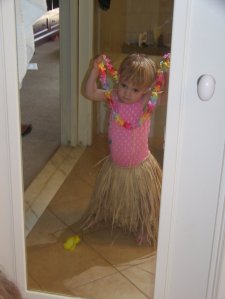 Addie, dressing the part...